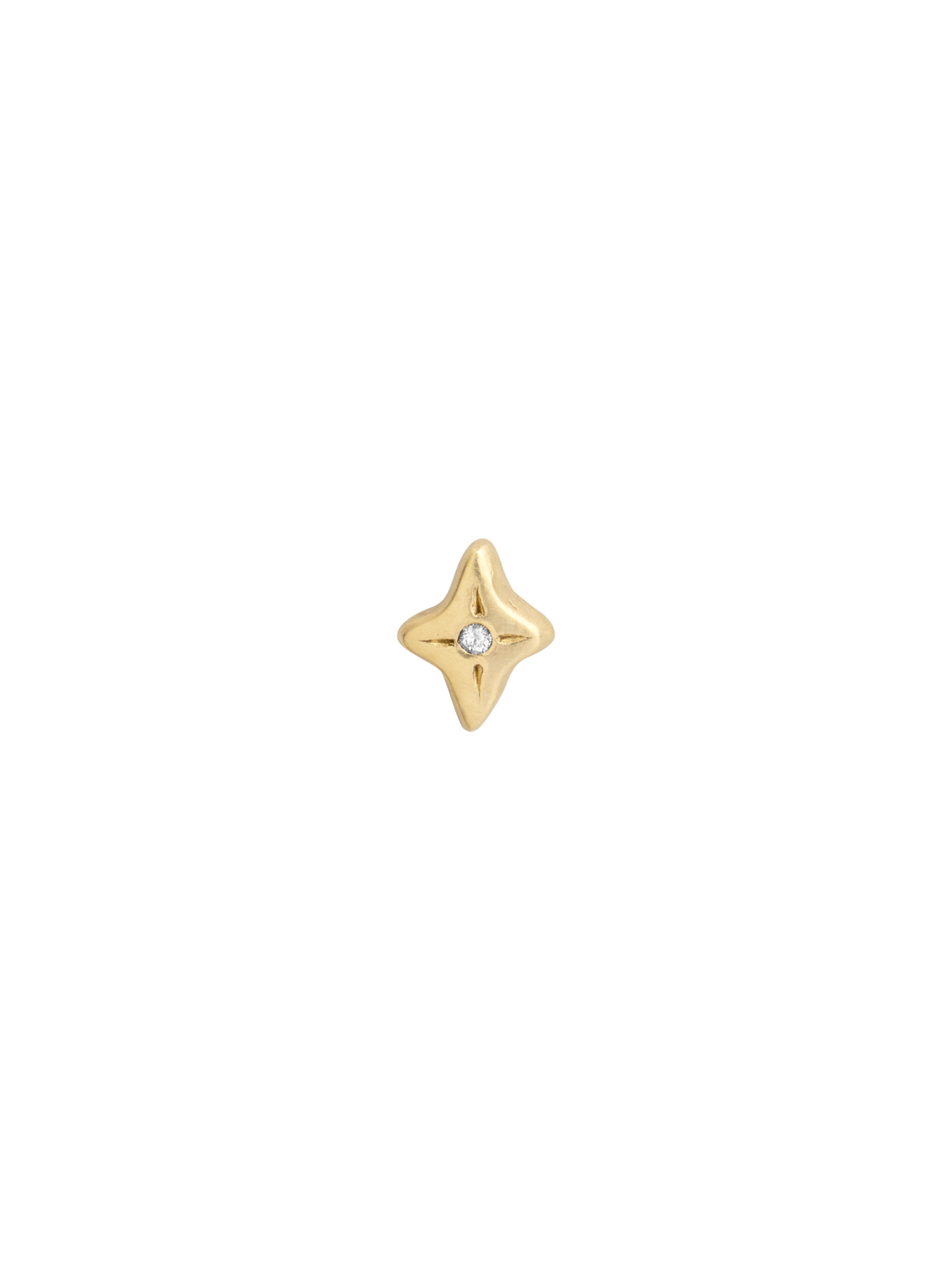 Diamond star earring